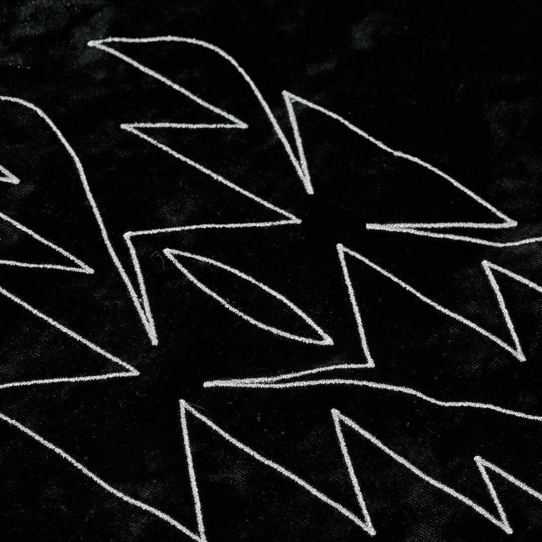 Модерно дамско яке, изработено от кадифе с вграден защитен слой срещу електромагнитните полета, цвят черен