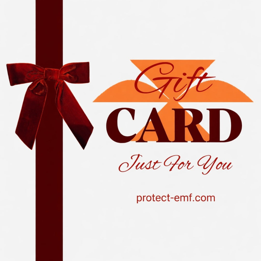 Card with red ribbon and text gift card