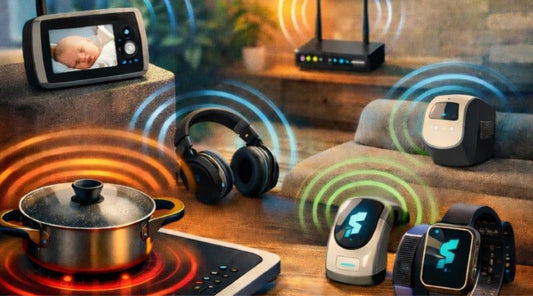 EMF sorces at home - baby monitor, induction hob, bluetooth, smart watch/tracker