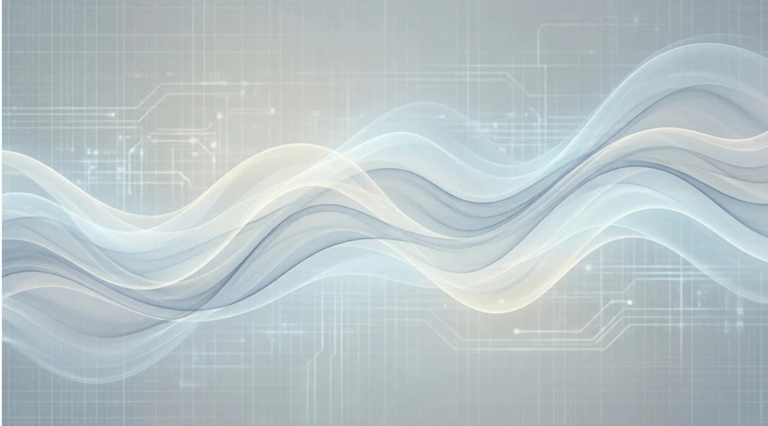 abstract ilustration of electromagnetic fields