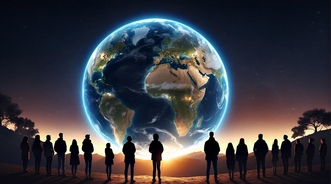 People watching the Earth from afar