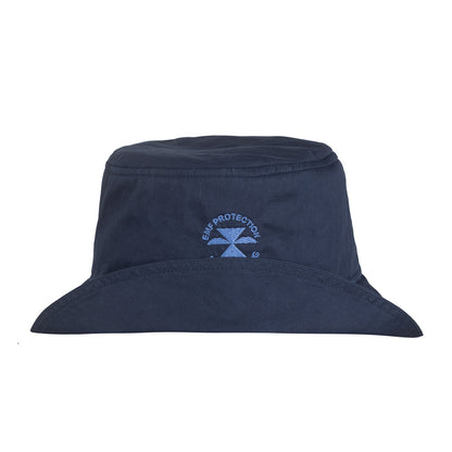 Шапка ЕМП Баланс за защита от електромагнитни полета с вграден екраниращ плат, тъмносиня