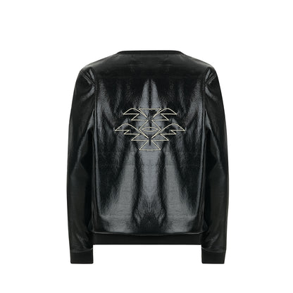 Модерно детско яке, изработено от лак  с вграден защитен слой срещу електромагнитните полета, цвят черен