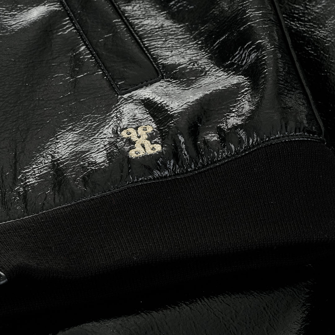 Модерно детско яке, изработено от лак  с вграден защитен слой срещу електромагнитните полета, цвят черен