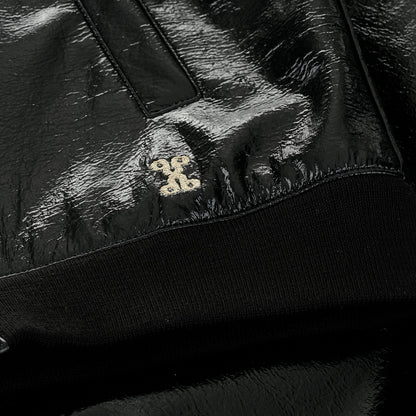 Модерно детско яке, изработено от лак  с вграден защитен слой срещу електромагнитните полета, цвят черен