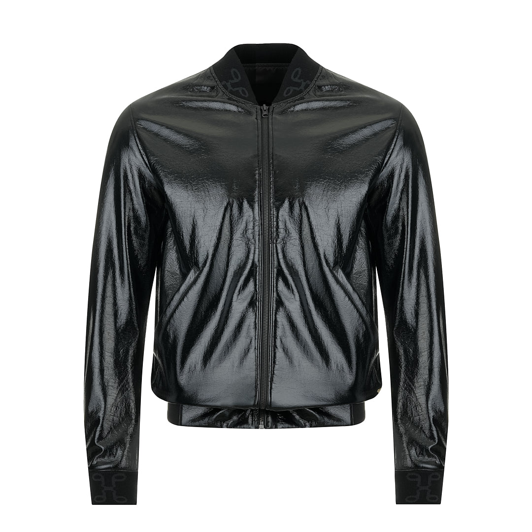 Модерно мъжко яке, изработено от лак  с вграден защитен слой срещу електромагнитните полета, цвят черен